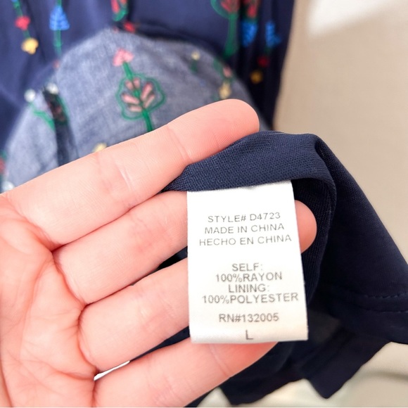 Entro Sleeveless Boho Print A‎ line Mini Dress Large L - Picture 6 of 9